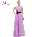 Grace Karin lange eine Schulter Chiffon Brautjungfer Kleid CL6016-5 #